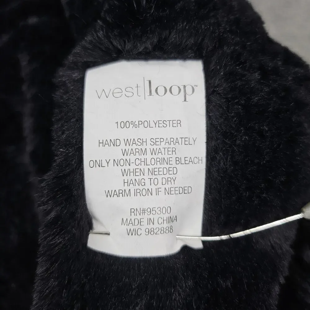 WESTLOOP WOMEN'S PLUSH INFINITY SCARF – DARK GRAY – SOFT FLEECE – COZY ACCESSORY